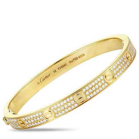 love bracelet cartier with diamonds